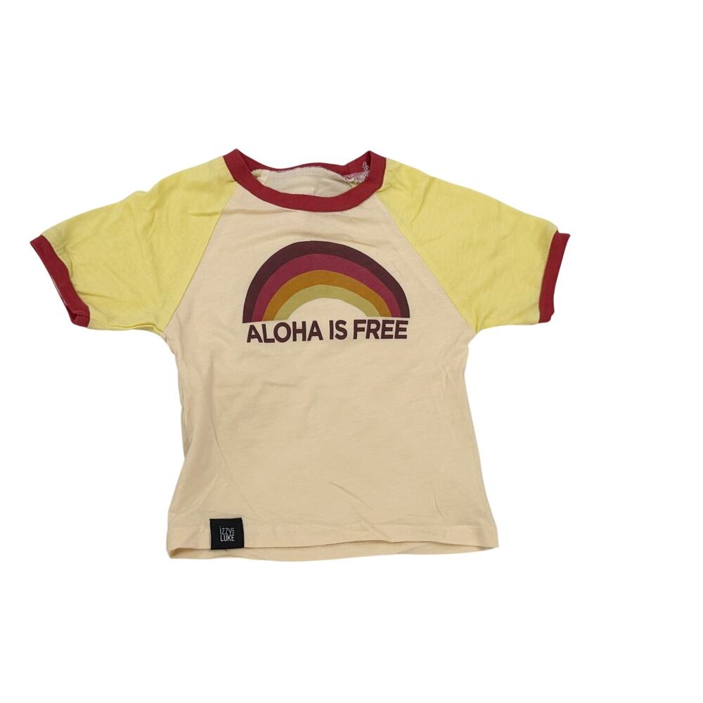 IZZY AND LUKE Aloha is Free Tee Shirt 6-12M (1453)